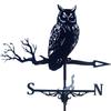 Owl Wind Vane Metal Wind Indicator New Weathercock