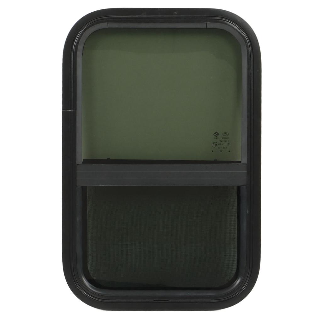 RV Window 590x390mm Tinted Tempering Glass Vertical Horizontal Sliding for Campers Trailers