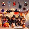 Сотовые подвесные украшения на Хэллоуин Призрак Паук Тыква Ведьма Летучая мышь Бумажные сотовые центральные элементы для внутреннего декора окна Дома с привидениями