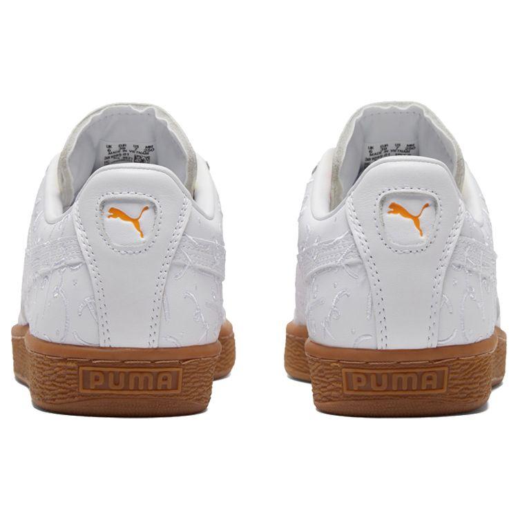 Romero Britto X Puma Basket Embroidered - White Gum Unisex Sneakers 381095-01