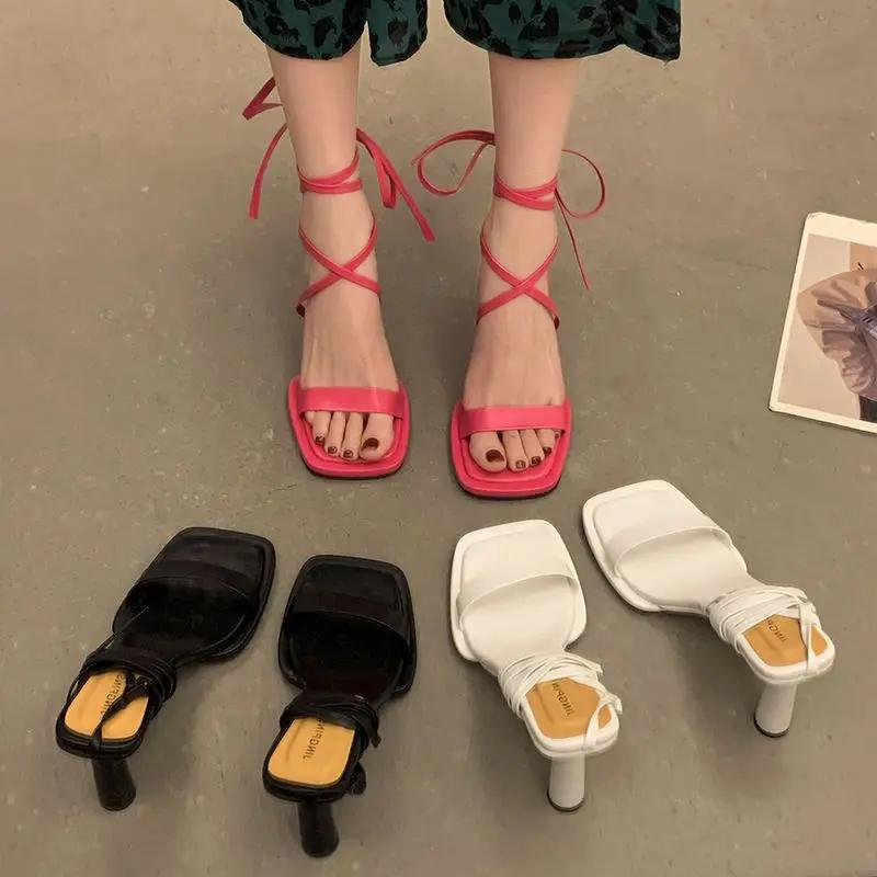 Fashion Vacation Open Toe Sandals for Women On Sale Casual Summer 2025 Comfortable Woman Shoes Wholesale Luxury The Best Asian Size Shoe