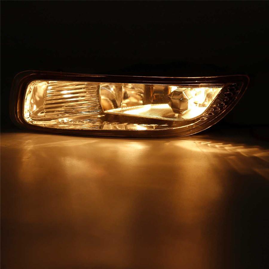 2x Car Front Bumper Fog Lights W/ Bulb Clear Lens For Toyota Corolla 2003 2004
