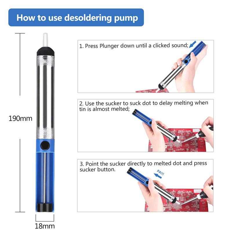 Soldering Iron Kit 80W Digital Soldering Gun Welding Pen Tool Adjustable Temperature