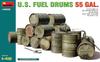 MiniArt Scale Diorama Accessories American 55 Gallon Drums of Plastic Model Kit MA49001 1/48 (Set 12)