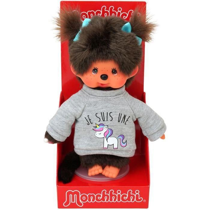Bandai Monchhichi Unicorn Plush Toy 20 Cm