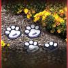 Солнечный светильник Cat Paw Ground Plug, беспроводной ночной светильник для садовой дорожки, декоративное ландшафтное освещение для лужайки и патио