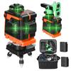 Mini Multifunctional 12 Lines Green Light Laser Level 3 Degrees  Self-leveling Machine USB Rechargeable