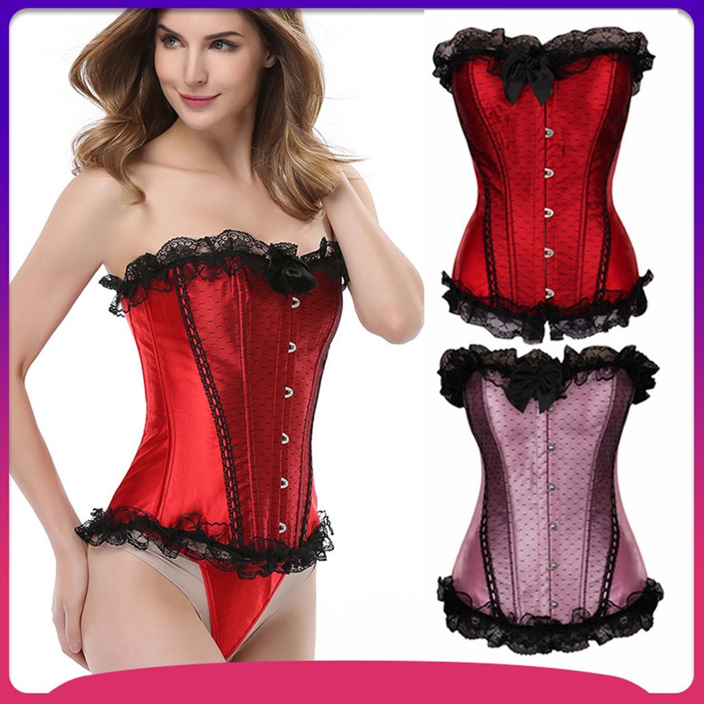 Corset Tops For Women Shapewear Lingerie Trim Waist Push Up Bodysuit Bustier Top Shapewear