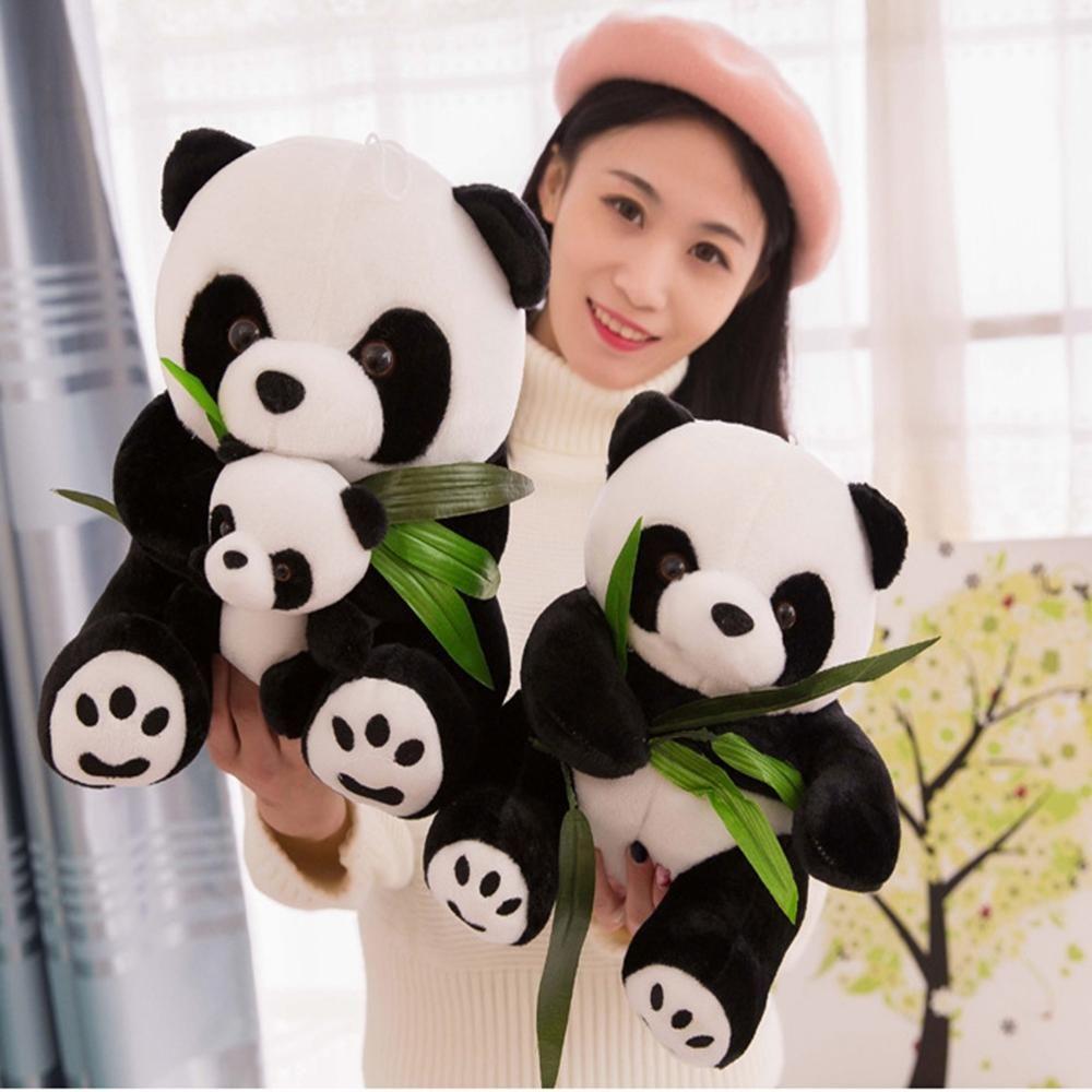 Bear Kneeling Sitting Soft Cloth Toy Plush Panda Present Doll Stuffed Animals Cute Cartoon Pillow