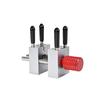 Mini Tabletop Plastic Model Small Model Mini Metal Plastic Model Vise, Tool, Clamp, Workbench, (Red)