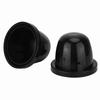 2Pcs 85mm Black Rubber Car LED Headlight Dust Cover Housing Seal Cap Waterproof
