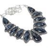 Larvikite Gemstone Handmade 925 Silver Jewelry Necklace 18" JCN484-326