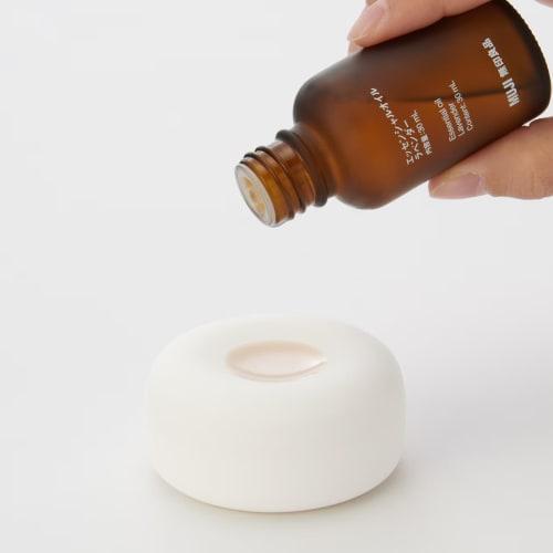 MUJI Aroma Stone with Plate/white Diameter 65 X 30mm 02868284