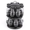 16Pcs Condiment Sets 360 Rotating Spice Jar Rack Kitchen Cruet Condiment Bottle Coffee Sugar Seal Jar Container Castor