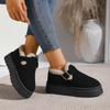 Fashion Women Snow Boots Autumn Winter Shallow Round Toe Casual Shoes for Women Lightweight Comfortable Platform Ankle Boots Women