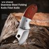 Stainless Steel Folding Knife Fillet Knife Fishing Boat Accessories Outdoor Camping Knife Mini Express Parcel Pocket Knife