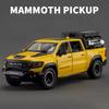 2025 New 1:32 Dodge RAM 1000 TRX Mammoth Picku Alloy Car Model Sound And Light Pull Back Children's Toy Collectibles Birthday Gift