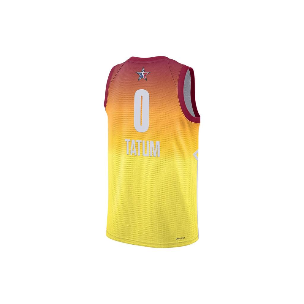 Jordan SS23 All-Star Gradient Basketball Jersey, Tatum #0 Men Tops Orange DX6330-626