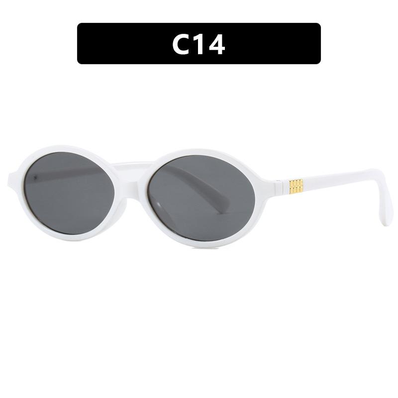 Nerd Glasses Frame Oval Small Frame Female Zhang Yuanying Same Plain Flat Glasses Anti-Blue Light Glasses Frame Tide