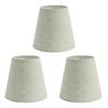 3Pcs Lamp Shades Fabric Craft Bubble Lampshade for Table Floor Light Hanging Lighting Linen