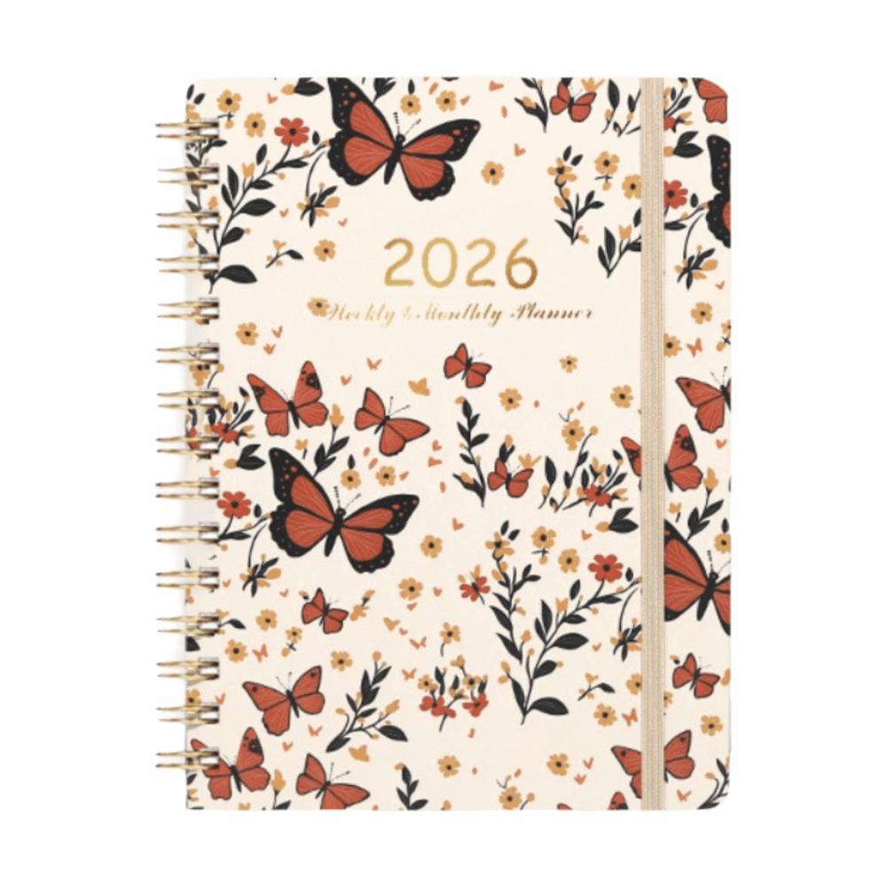 Jan.2026 - Dec.2026 Calendar 2026 Weekly and Monthly Academic Planner High Quality 2026 Planner