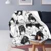 Death Note Lawliet Collage Blanket Shinigami Anime Fleece Throw Blankets Bedroom Sofa Decoration Soft Warm Bedspreads