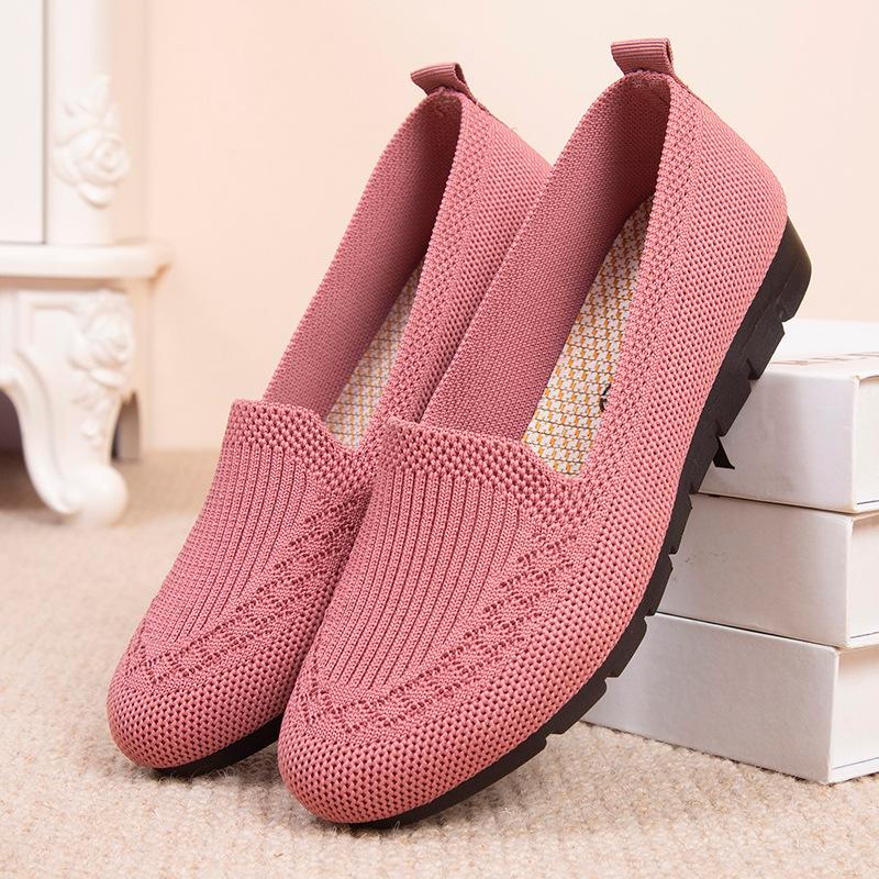 New Solid Color Women's Casual Shoes Lightweight Breathable Anti-slip Daily Women's Shoes