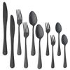 BISDARUN Dinner Cutlery 10 for 2 Stainless Matte Satin Suitable 4 Colors To Choose Black Set, Pieces, People, 18-0 Steel, Finish, Size, Easy-to-use