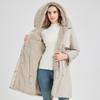 Fashion Winter Coat Female Long Parkas Hooded Can Be Worn On Both The Inside and Outside Loose Thick Warm Women's Faux Fur Jackets