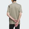 Adidas Short Sleeve Polo Shirt Solid Color Logo Sports Casual Men Tops Pebble-Grey IS4949