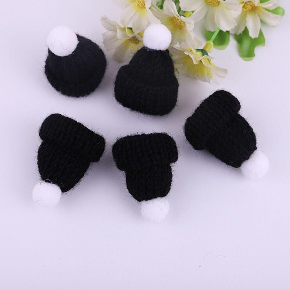 20pcs Yarn Doll Hats Knitting DIY Sewing Crafts Mini Party Cap  Christmas