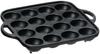 Ishigaki Cast Iron Takoyaki Maker 16 Holes Black Length 20 X Width 20 X Height Compatible with Gas Fire 3965 3.5cm