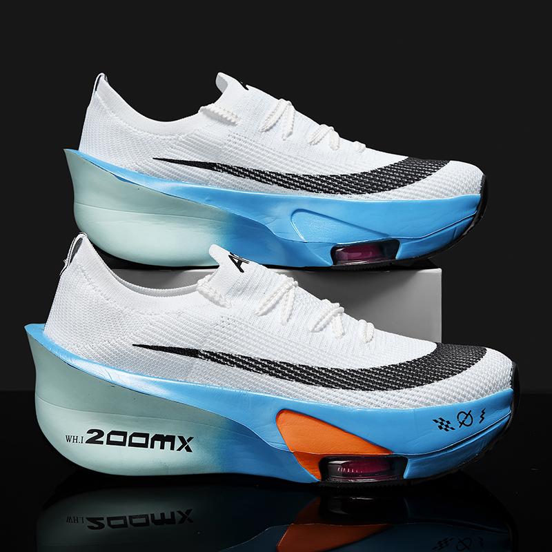 2025 Air Cushion Jogging Shoes Running Shoes Carbon Board Marathon Men Sports Breathable Lightweight Women's Nonskid Sneakers