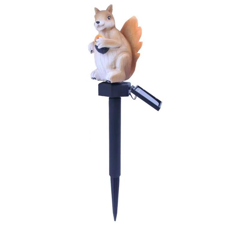 1PC Solar Garden Light Simulation Animal Resin Light Outdoor Garden Landscape Decoration Solar Lawn Light Floor Plug-in Light