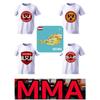 Austria MMA Kick Boxing UFC Muay Thai T-Shirt Country Retro Vintage Austrian Symbol Emblem Print Men Women Short Sleeve Round Neck Eagle