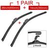 For Nissan Kicks 2016-2020 26"+14" Car Accessories Front Windscreen Wiper Blade Brushes Wipers U Type J Hooks 2020 2019 2018