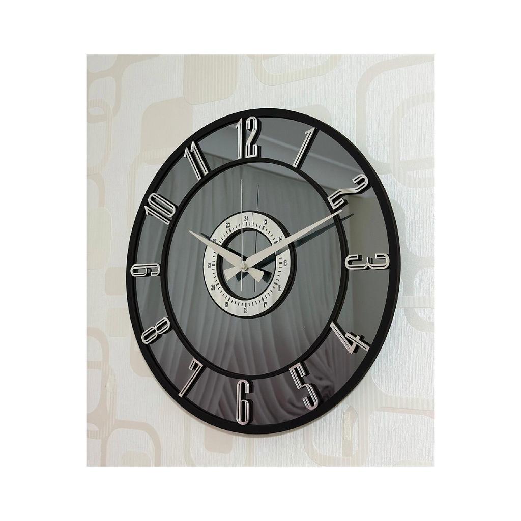 Mirrored Wall Clock (Real Mirror) 40cm Modern Design