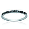 Silver Ring 'Goddess' Black Silver (rhodium) - 2 Mm