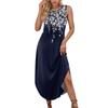 Women's Summer Casual U Neck Printed Sleeveless Dresses
