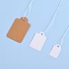 100Pcs White Price Tags Hangtags Clothing Display Merchandise Labels For Jewelry Kraft Paper