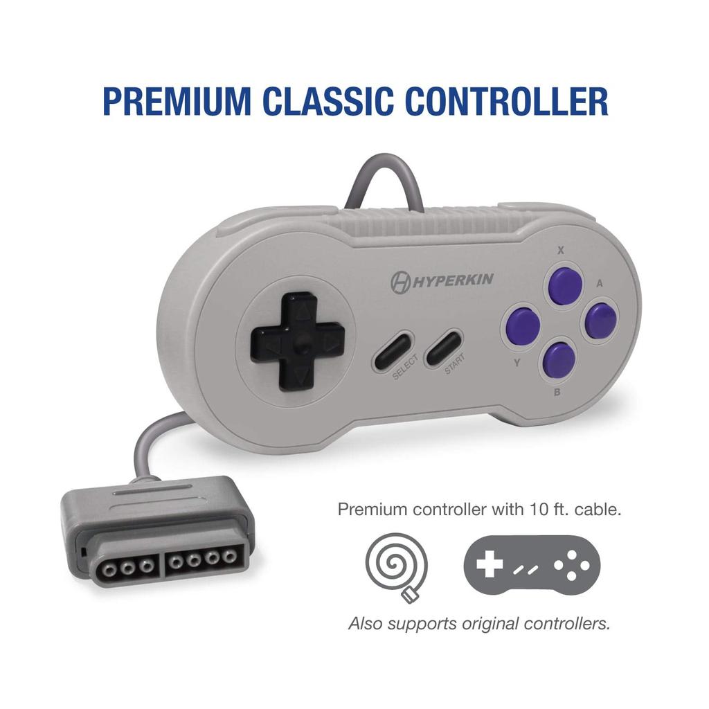 Hyperkin Supa RetroN HD Gray: Premium Retro Game Compatible with Super Nintendo SFC/SNES (NTSC/PAL)