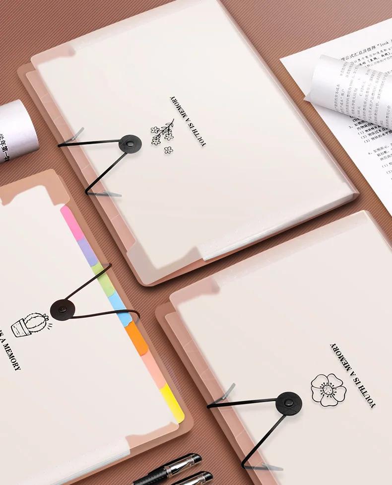 A4 Multi-layer Folder Large-capacity File Storage Classification Multi-function Bill Organ Bag Office Stationery School Supplies