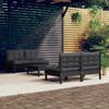 Day and Night - Day and Night Garden Furniture 5 Pieces with Anthracite Pine Wood Cushions