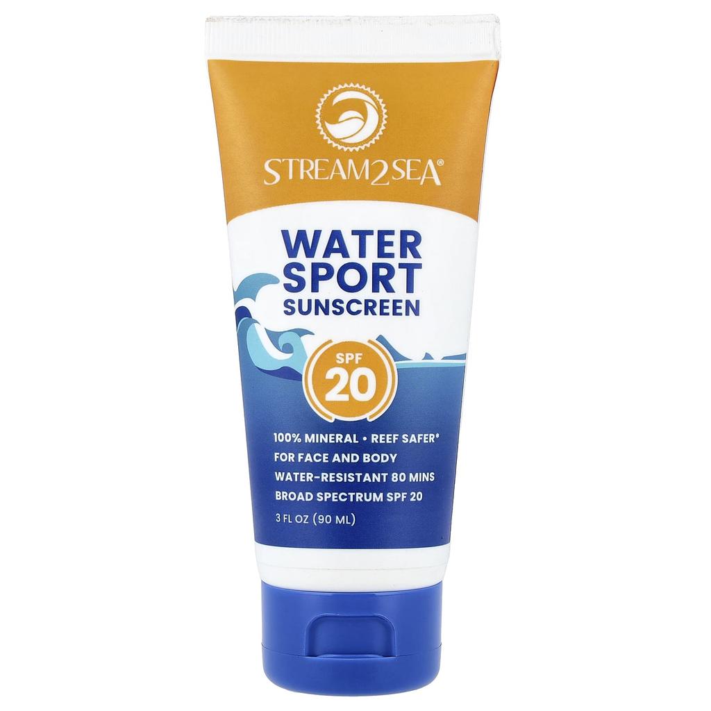 Stream2Sea Water Sports Sunscreen, Spf 20, 90Ml(3Fl Oz)