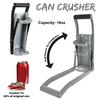 Can Press Bottle Opener Crusher Wall-Mounted Space-Saving Efficient Recycling Durable Metal Beer Soda Can Smasher