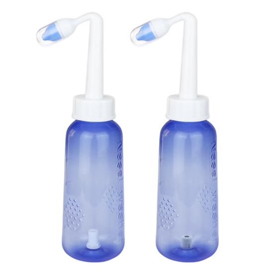 300ml Neti Pot Sinus Rinse Bottle Kit with 40 Salt Packets Nose Wash Cleaner Pressure Irrigation Neti Pot for Kids Adults