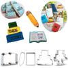 1pcs Pencil Book Stainless Steel Cookie Cutter Biscuit Mold Sugarcraft Fondant Cake Cupcake Decor Tool Kitchen Bake Pastry Shop