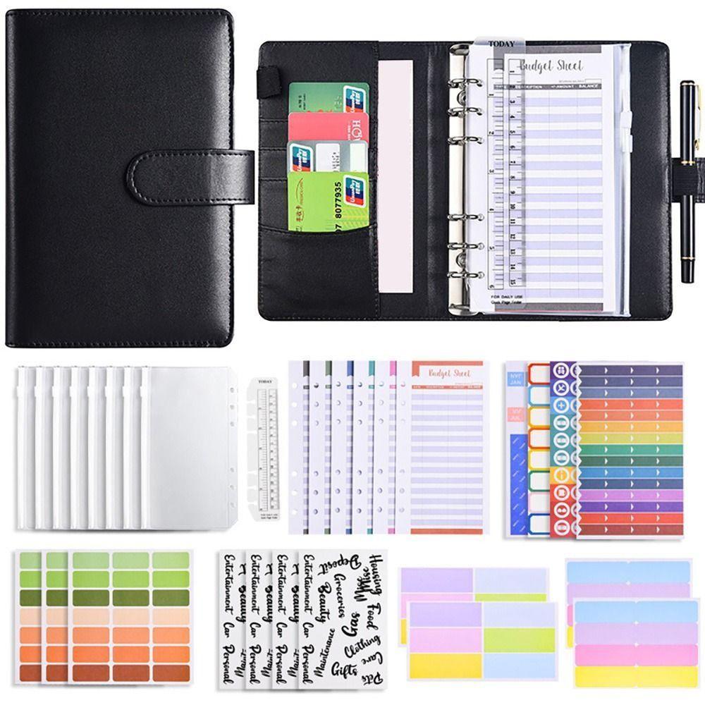 With Zipper Cash Envelopes Budget Binder A6 Savings Binder Budget Planner Organizer Men Women
