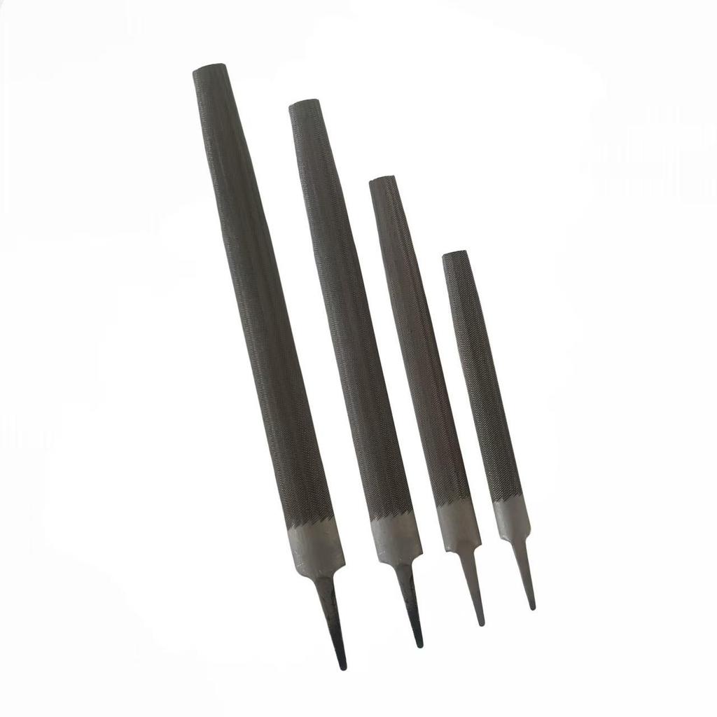 Flat Head Semi-Circular Coarse Tooth Steel File, 6-12 Inch, High Carbon for Metal Grinding and Trimming