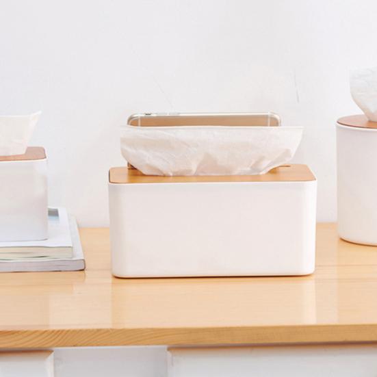 Деревянная пластиковая коробка для салфеток для домашней кухни, чехол для бумажных полотенец, офисный держатель для салфеток